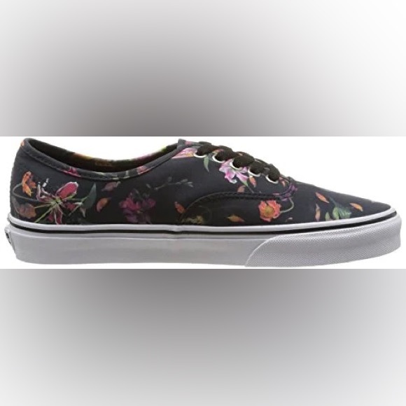 Vans Authentic Low Pro Floral Sneakers In Black Bloom - Picture 5 of 5
